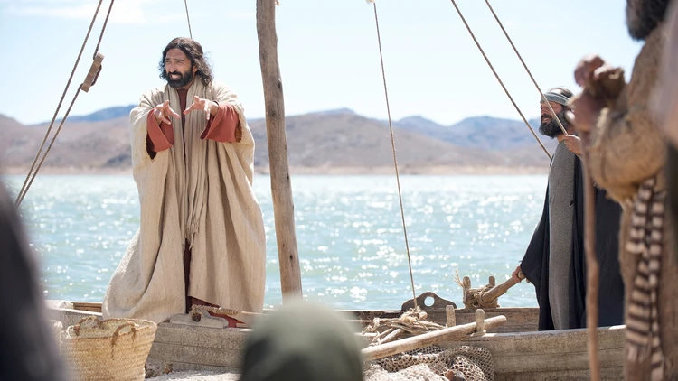 Prédication de Jésus sur l'eau
